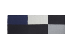 Hay tæppe - Ethan Cook Flat Works -80 X 250 - Black and Blue 